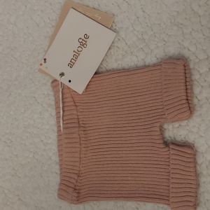 Analogie ribbed pink shorts